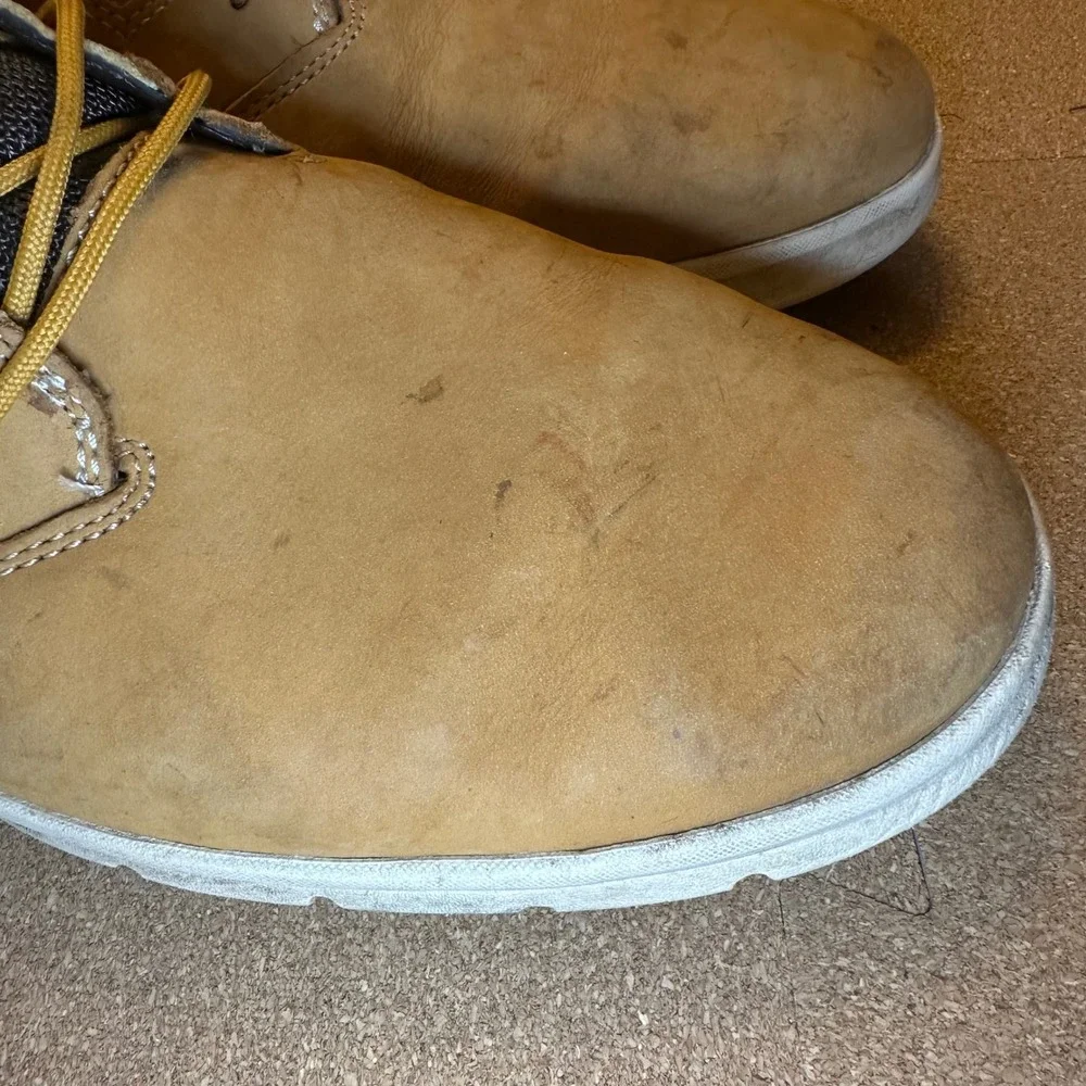 Timberland SensorFlex Chukka Boots Mens 11.5 Wheat A1OEA Leather Lace Up Casual